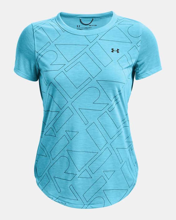 Camiseta UA Breeze 2.0 Trail para mujer, Blue, pdpMainDesktop image number 4